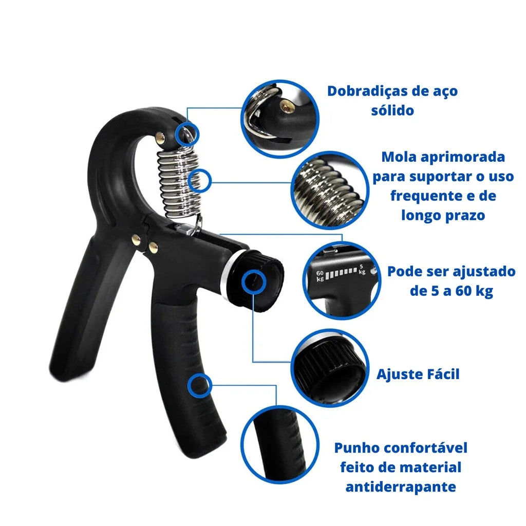 Hand Grip Mola Com Ajuste 5kg A 60kg Fisioterapia