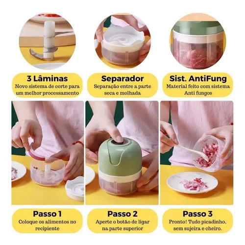 Mini Processador Elétrico Moedor